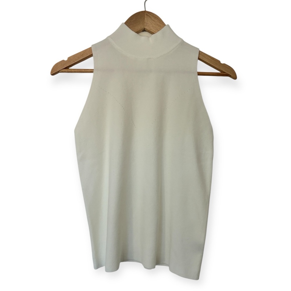 Cream Sleeveless Top